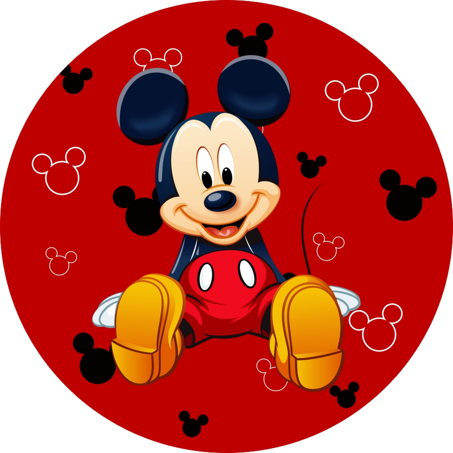 Painel Tecido Redondo Mickey