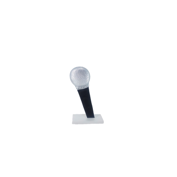 Microfone Prata e Preto