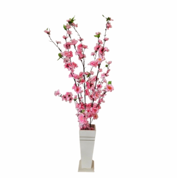 Cerejeiras - galhos no vaso branco