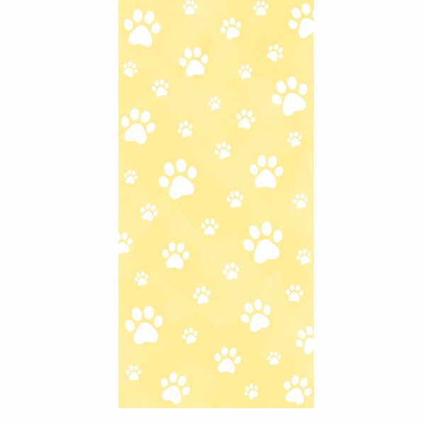 Painel 2x1m Amarelo de Patinhas  