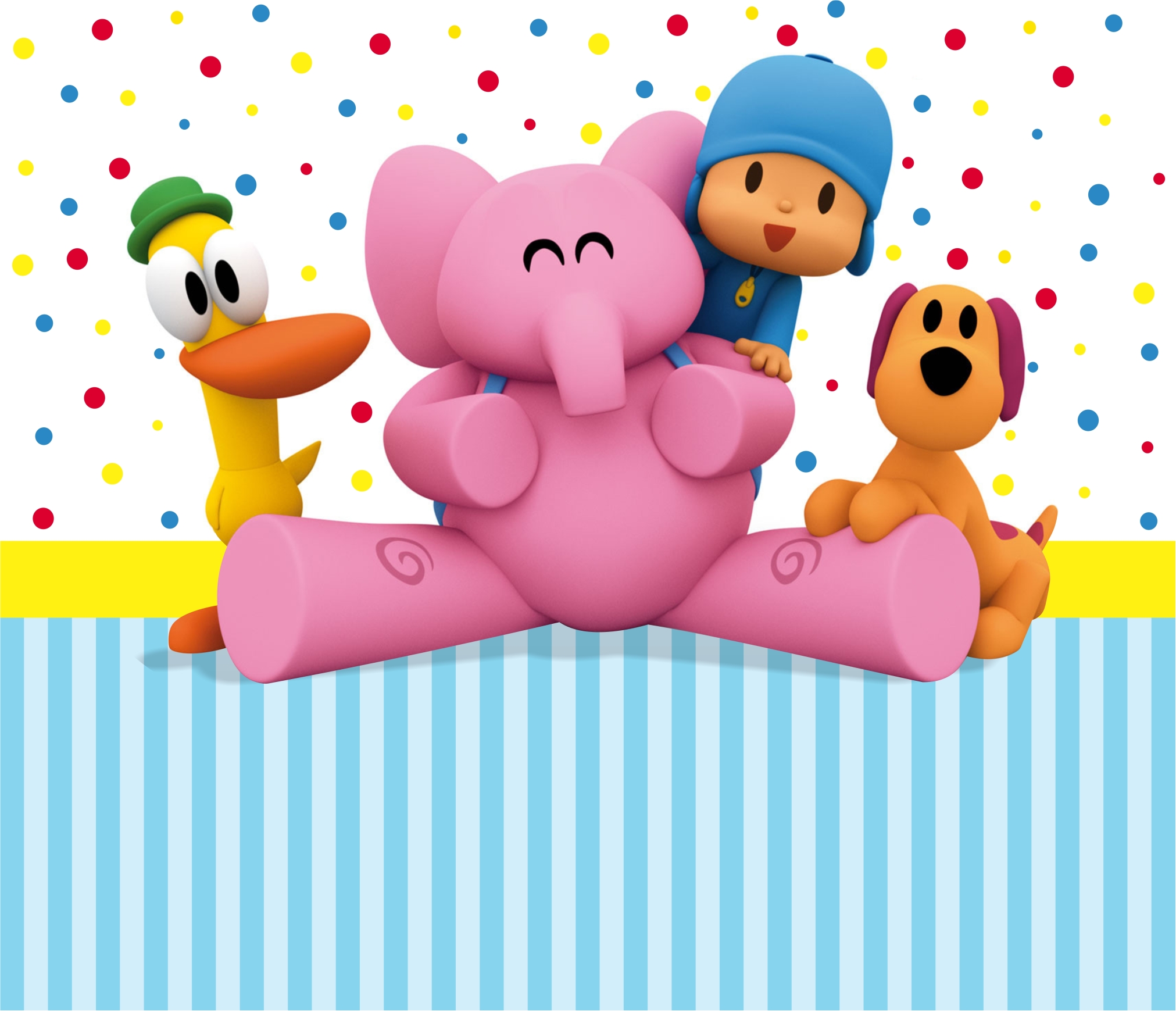 Painel 2,5x3m Pocoyo 